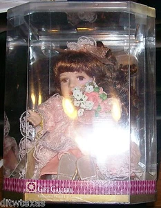 Animated Wind-up Doll "Thank God For Little Girls" Fine Bisque Porcelain Melody - Picture 1 of 6
