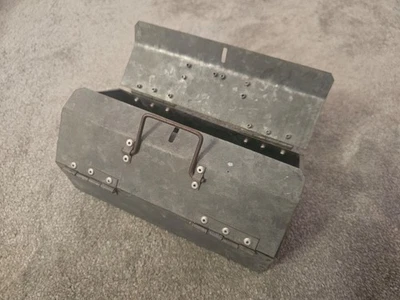 Adorable Vintage handmade mini metal tool box - unique! - Image 1 of 4