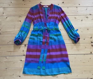 Etro Color Blocking Etui Kleid Seide Sehr Feminin Gr 36/38 Bis 38 - Bild 1 von 7