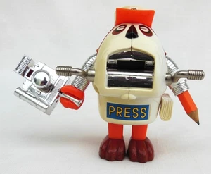 Wanbunya Poppy Batten Robomaru PRESS, News Reporter Robot made in Japan 1982 - Picture 1 of 13