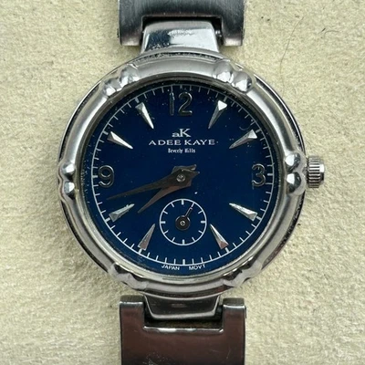 Ladies Adee Kaye Beverly Hills Quartz Watch Blue Dial New Battery - Image 1 of 4
