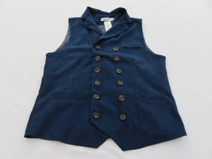 NUEVO PEDIDO PLUS NUEVO CON ETIQUETAS CHALECO SIN MANGAS CAMISETA SIN MANGAS UK 12 AZUL MARINO DOBLE BOTONADURA - Imagen 1 de 15