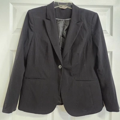 Blazer Traje Chaqueta Liz Claiborne Para Mujer Talla 14 Negro Negocios Carrera Foto 1 de 4