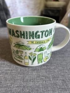 NWOT 2017 Starbucks Been There Series Mug Washington State Bigfoot Coffee Tea  - Picture 1 of 5