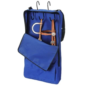 28JT Tough 1 Nylon 2 Pockets Quick Grip Bridle Halter Prong Tack Rack Royal Blue - Picture 1 of 1