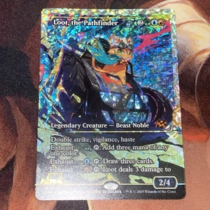 Loot, The Pathfinder X1 Mtg Aetherdrift Nm Fractured Foil Showcase Gorgeous - Picture 1 of 3