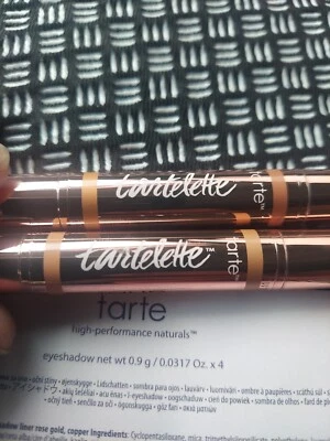 Tarte Tartelette Delineador de Sombra Doble Acabado Tostado/Dorado Bronce Cobre/Oro Rosa  Foto 1 de 4