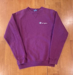 Vintage 90s Champion Spellout Crewneck Sweater Sweatshirt Youth XL Made In USA - Picture 1 of 5