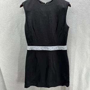 Balenciaga Dress Womens Large 42 Crepe Mini Mob Wife Academia Quiet Luxury - Picture 1 of 18