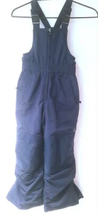 Lands End Snow Pants Grow A Longs Size 6 Navy Blue Kids Unisex Bib Overall Ski  - Picture 1 of 11