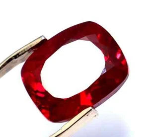 8.40 Ct Cushion Cut Certified Natural Red Ruby Burma Rare Loose Gemstone - Picture 1 of 7