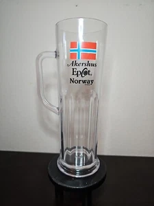 Disney Epcot Norway Tall Beer Stein Cup Mug Clear Acrylic - Picture 1 of 4