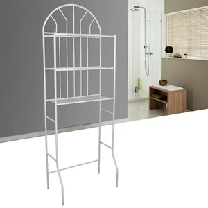 Metal Over The Toilet Storage Rack 3 Tier Organizer Shelf Bathroom Space Saver - Picture 1 of 12