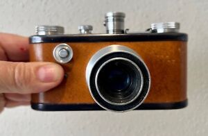 Periflex - Camera first version 1953 - ORANGE No. 2321 England & 3,5/50mm lens