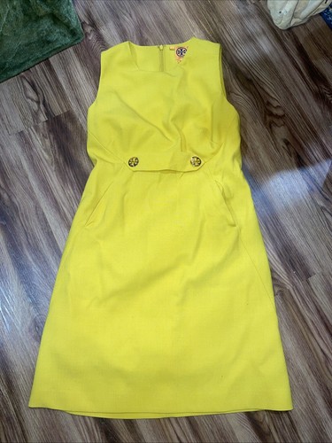 Abito Tory Burch giallo senape taglia 10