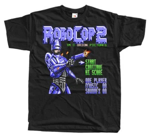 Robocop 2 Startbildschirm NES Spiel T-Shirt SCHWARZ S-5XL ALLE GRÖßEN NEU!!! - Bild 1 von 1