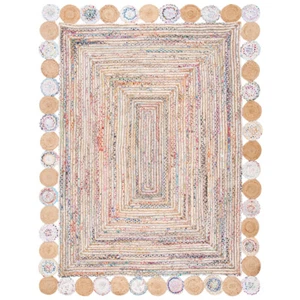 SAFAVIEH Cape Cod CAP201B Handwoven Beige / Multi Rug - Picture 1 of 31