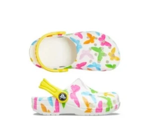 Crocs toddler Girls' Classic Butterfly Vacay Vibes Clogs C4 - Picture 1 of 7