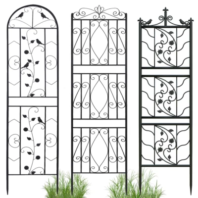 HOCH Rankgitter Rankhilfe Rankzaun Spalier Rosen Garten Deko Sichtschutz Metall - Bild 1 von 4