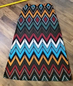 Maxi Falda Mujer Mezcla Nueva York Bohemia Multicolor L Otoño Larga Modesta - Imagen 1 de 5