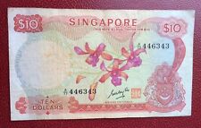 Singapore - Très Joli et Rare billet de 10 $ 1970  - Pick # 3/b - vf=55 $