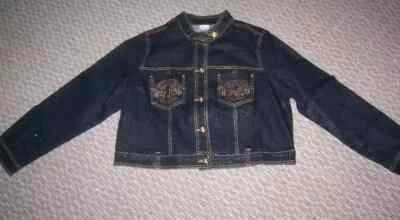 NWT VENEZIA JEANS EMBELLISHED DENIM JACKET WOMEN'S PLUS SZ 14 16 - Image 1 of 4