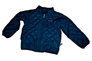 Giacca bambino Patagonia Nano Puff 2T blu tasche esterne cerniera trapuntata isolata - Foto 1 di 3