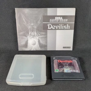 Devilish Cartridge & Manual (Sega Game Gear) Tested & Working - Picture 1 of 6