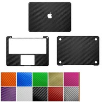 3D Textured Carbon Skin Cover Sticker Decal Wrap MacBook Air Pro 11 12 13 15