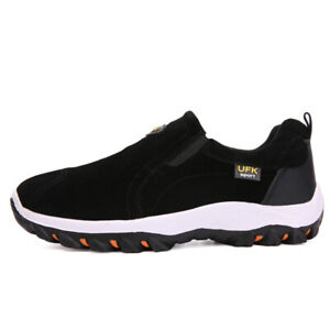 Mens Sport Lightweight Athletic Casual Shoes Slip On Walking Hiking Sneakers Gym