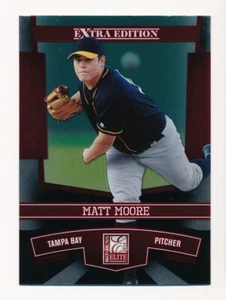 2010 Donruss Elite Extra Edition Matt Moore #15 Tampa Bay Rays - Picture 1 of 2