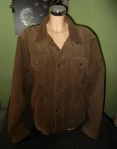 Gr. L unisex Camargue dicke warme wattierte Cordjacke Kord Jacke hell Braun - Bild 1 von 11