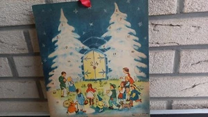 Old Advent Calendar Children in the Forest - Hammann Verlag - Wilma Supan - 1940s - Picture 1 of 11