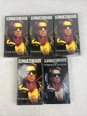 The Terminator VHS SEALED Lot (5) Watermarks 4 LIVE  + Artisan Schwarzenegger - Image 1 of 4