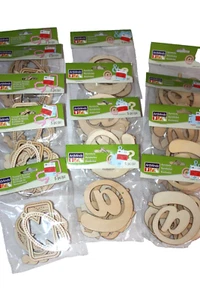 LOT of 13 Packs - Art Minds Unfinished Ready to Paint - 5 per Pack = 65 Pieces - Picture 1 of 7