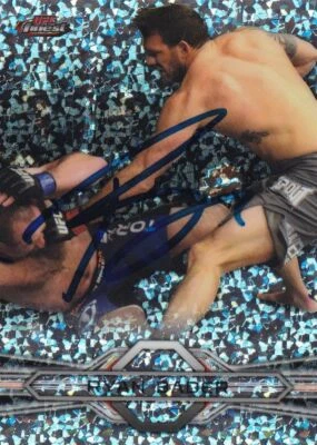 Ryan Bader Signed 2013 Topps Finest UFC Refractors Card 28 PSA/DNA COA Autograph - Image 1 of 4