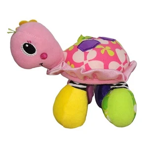 Infantino Topsy Turtle Pink Floral Rattle Mirror Stroller Carrier Hanging Toy - Picture 1 of 7