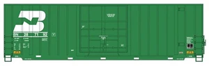 HO BURLINGTON NORTHERN RR GUNDERSON 50' HIGH CUBE SD BOXCAR W/MODERN ENDS - Picture 1 of 1
