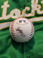 Jose Escorche Oakland A’s Autographed Signed Ball MiLB MLB Stockton Ports 