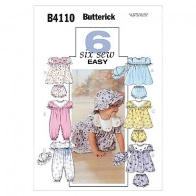Butterick Sewing Pattern 4110 Baby S-M-L-XL - Image 1 of 3