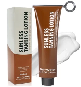 Sunless Tanning Lotion, Quick Tan for Natural-Looking Bronzer Glow, 6.1 fl oz - Picture 1 of 7
