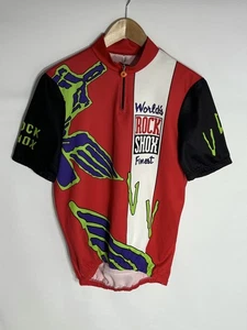 Castelli Cycling Jersey Rock Shox Vintage | Men's | Red/Black/White | XL | Rare - Picture 1 of 12