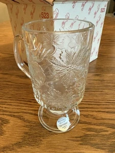 Princess House Fantasia 6” Tall Crystal Mugs #523 Set Of 4 New In Box - Picture 1 of 3