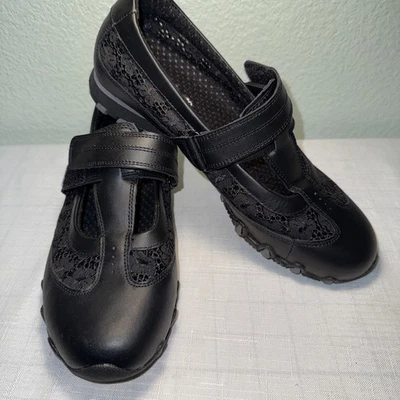 Zapatos Skechers Motociclista FANCY FREE Mujer Atléticos Negros Correa Sin Cordones Talla 8.5 NUEVO Foto 1 de 4