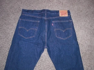 LEVI'S 505 Blue pure cotton straight Jeans 36x29 (actual 36x26) - Picture 1 of 5