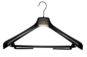 Gent's YVES SAINT LAURENT Premium STURDY Black/Gold CLOTHES Suit HANGER *VGC* - Picture 1 of 5