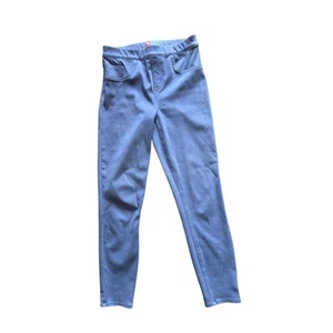 Spanx Pull On Pants M Womens Blue Mid Rise Skinny Leg Stretchy Comfortable - Picture 1 of 6