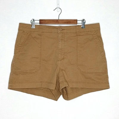 Pantalones cortos chinos Old Navy para mujer OG talla XL elásticos tiro alto cintura elástica beige Foto 1 de 4