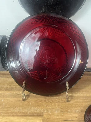 Luminarc Cristal D' Arques Durand Ruby Red 10" Dinner Plate