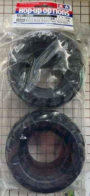 Neumáticos de burbuja de bloque redondo trasero blando Tamiya RC para buggies cómicos # 54866 Foto 1 de 2